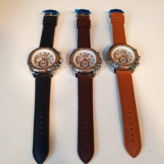 Casio Edifice Gents Leather Strap Watch 12450