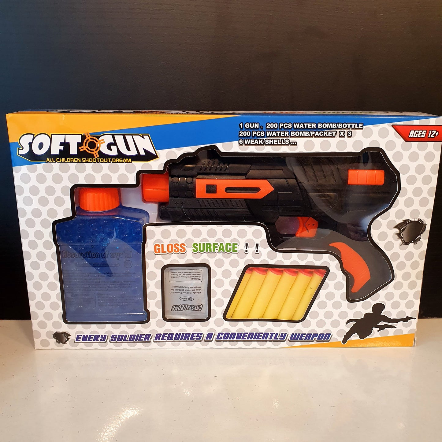 Soft Water Bomb Bottle Gun 22450