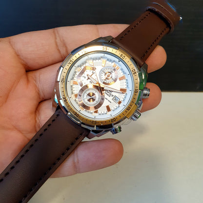 Casio Edifice Gents Leather Strap Watch 12450