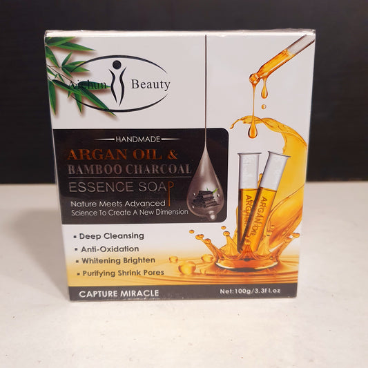 Argan Oil bamboo Charcoal essence Soap 241070