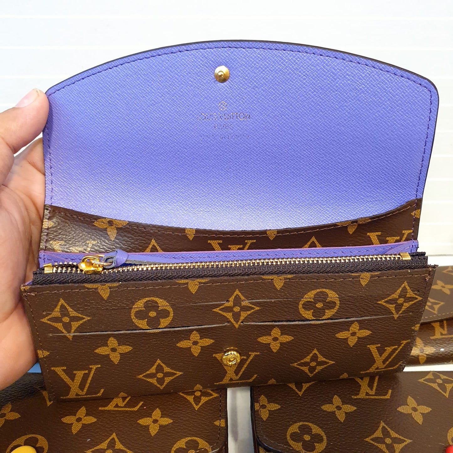LV Brown Ladies Clutch Wallet