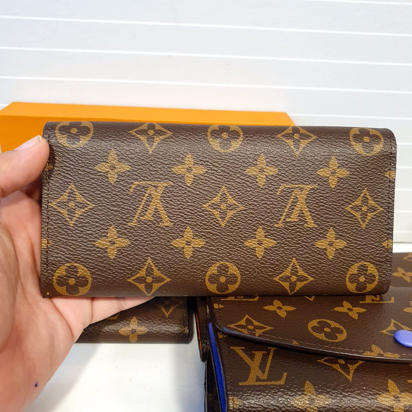 LV Brown Ladies Clutch Wallet