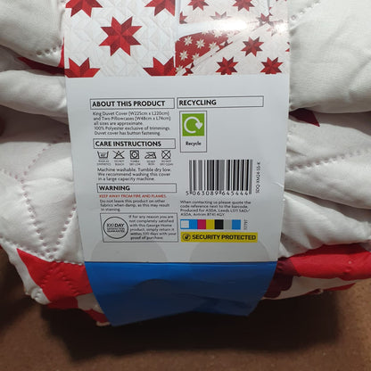 Double Sided All in 1 Bed Sheet, quilt cover, mattress cover From George Home UK