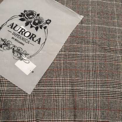 Grey Check Burbery Style Fabric for Coat or Waistcost England 23450