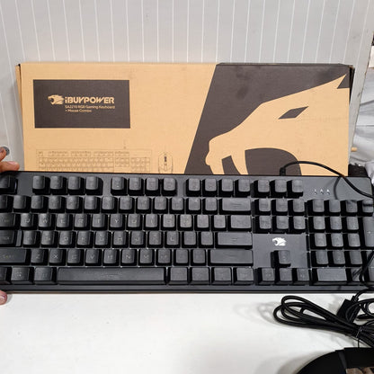 IbuyPower RGB Gaming Keyboard and Mouse, 42450