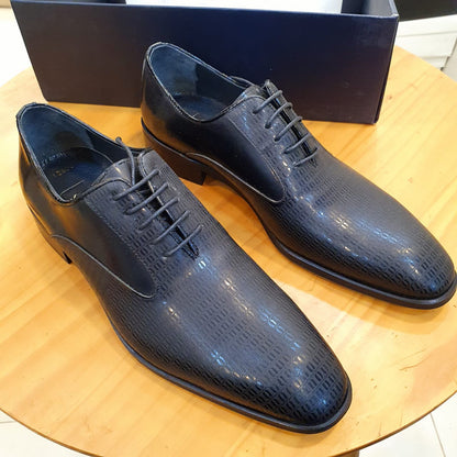 Nukte Turkish Leather Hand Made Black Classic Shoes ART008