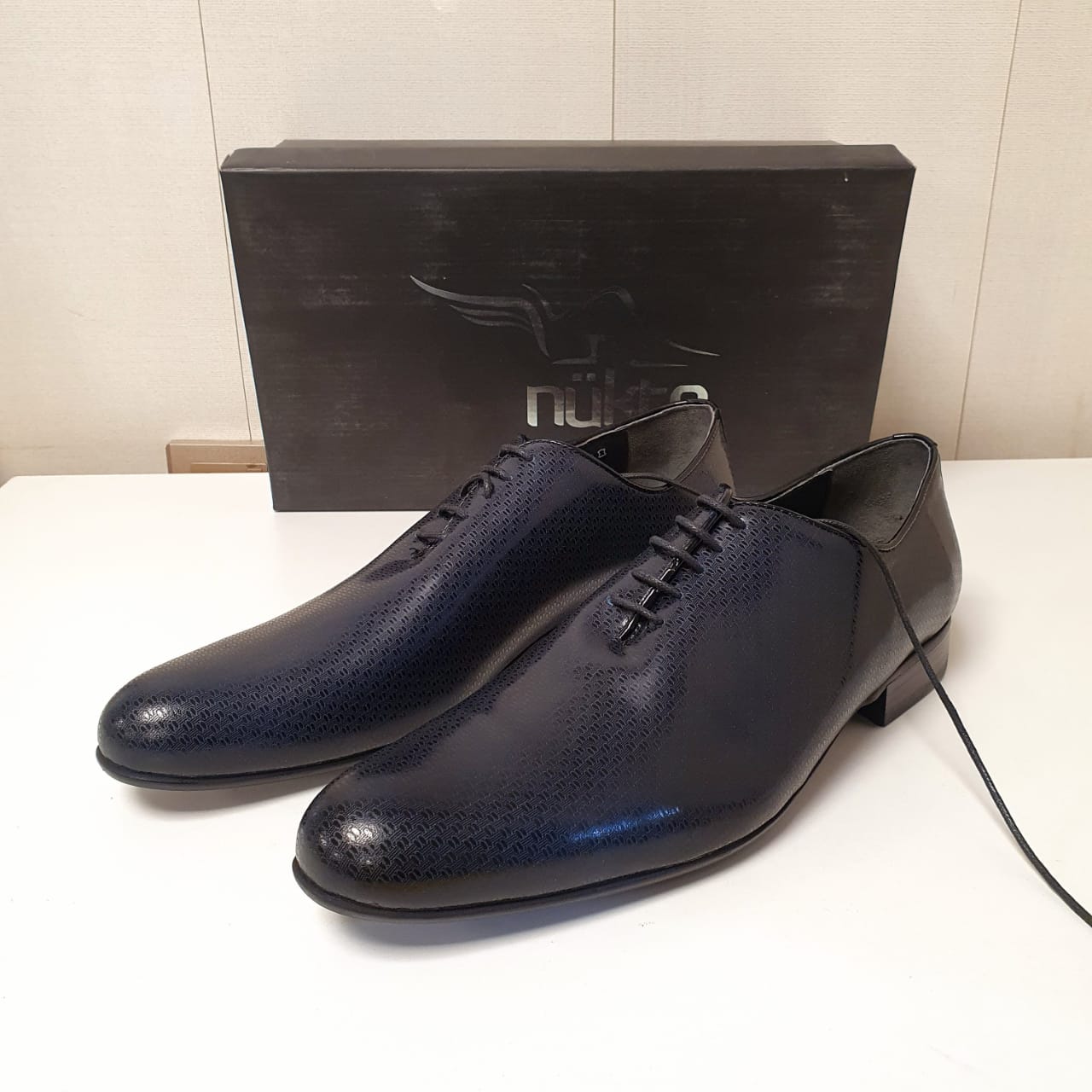 Blue Shoes Hand Made Leather Shoes  Art #0038