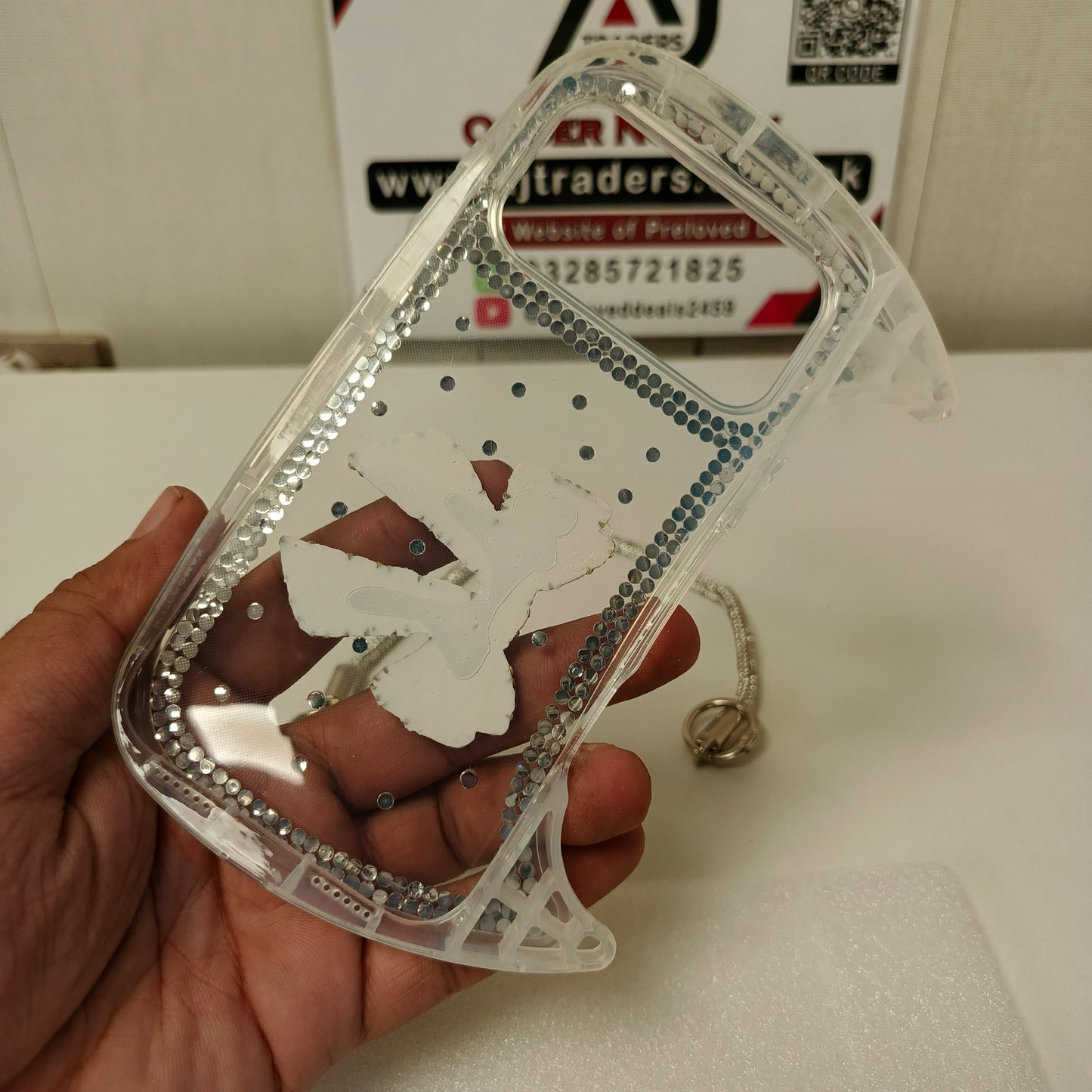 Iphone  17 Pro Max Pouch Style Diamonds Beads Cover, 51600