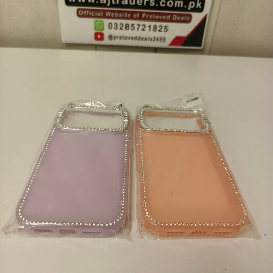 Silicone Diamond DecoratedCover Iphone 17 Pro Max Pouch, 21600
