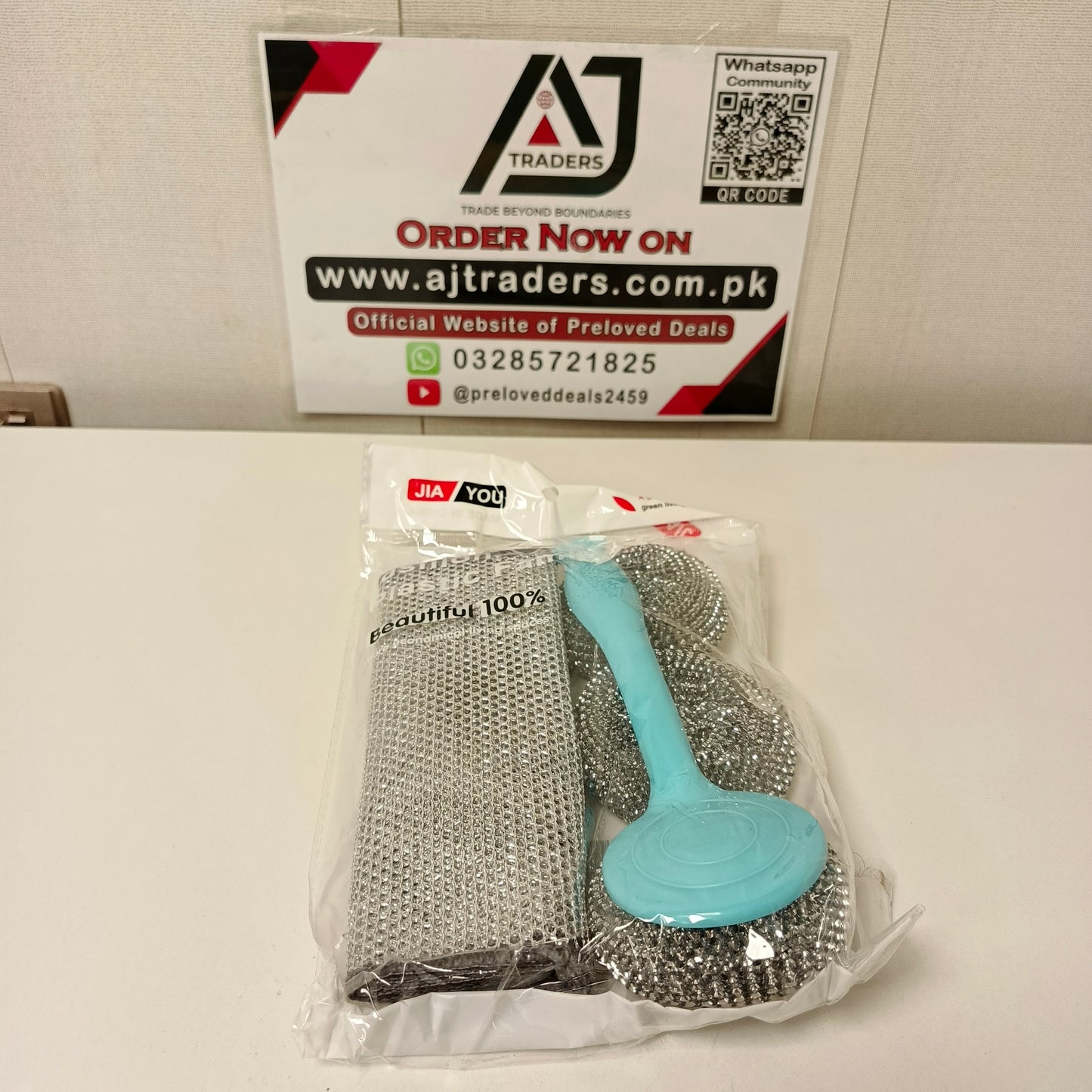 All in one Cleaning Brush with Cleaning Pads,