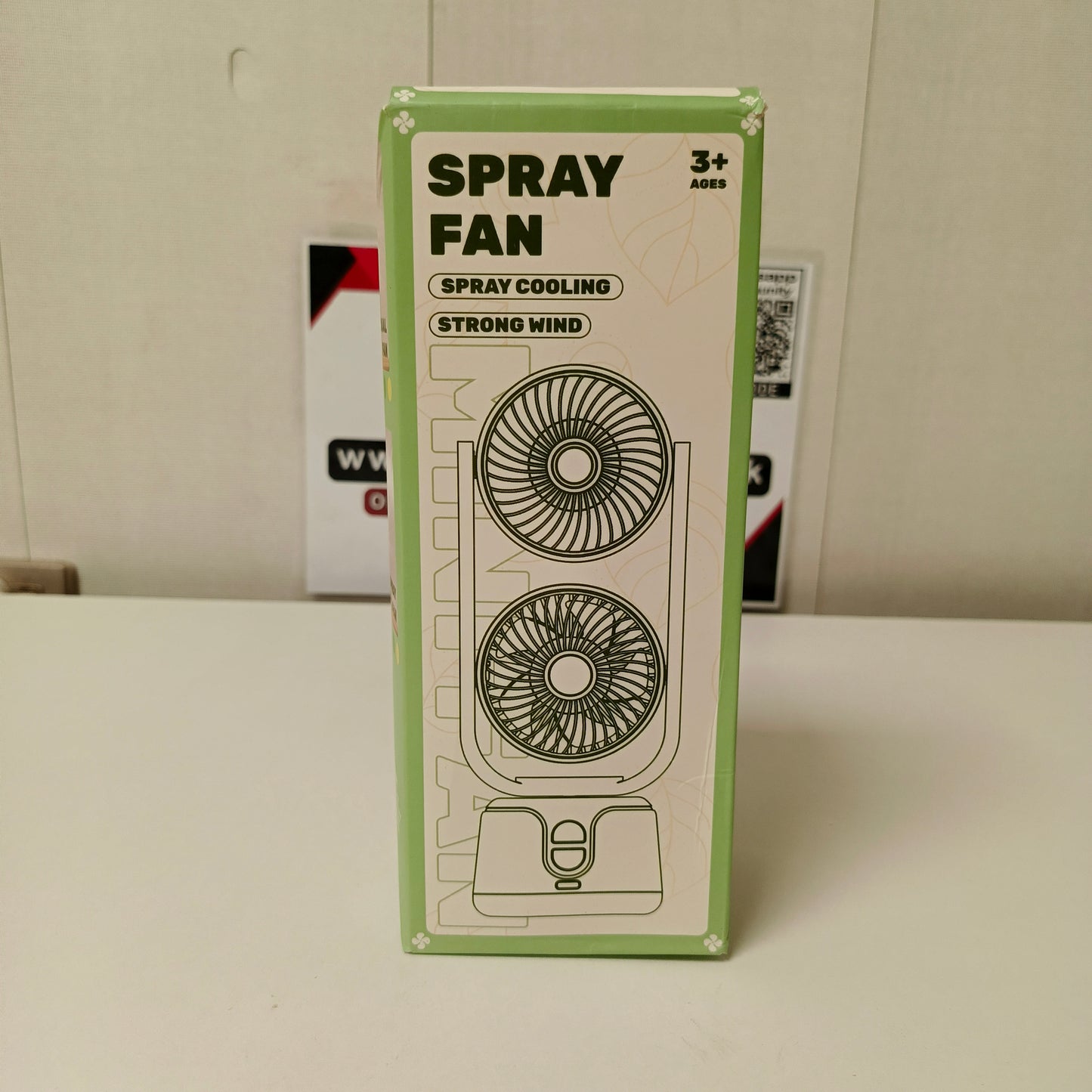 Twin Spray Fan Rechargeable, 301180