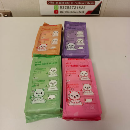 Mini Portable Wipes pack of 8, 181260
