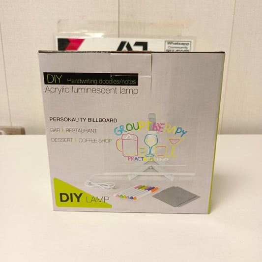 DIY Acrylic Luminescent Lamp Hand Writing Small Size, 5990