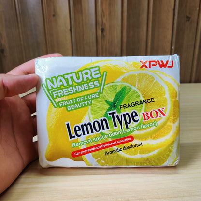 Lemon Fragrance Air Freshener Box - Car & Home Odor Neutralizer