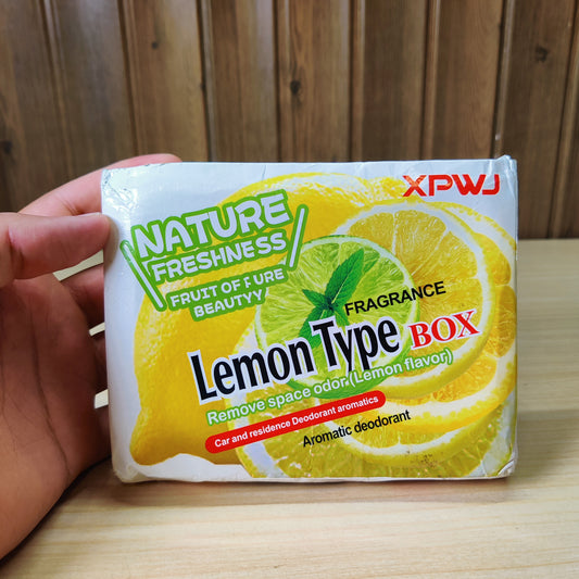 Lemon Fragrance Air Freshener Box - Car & Home Odor Neutralizer