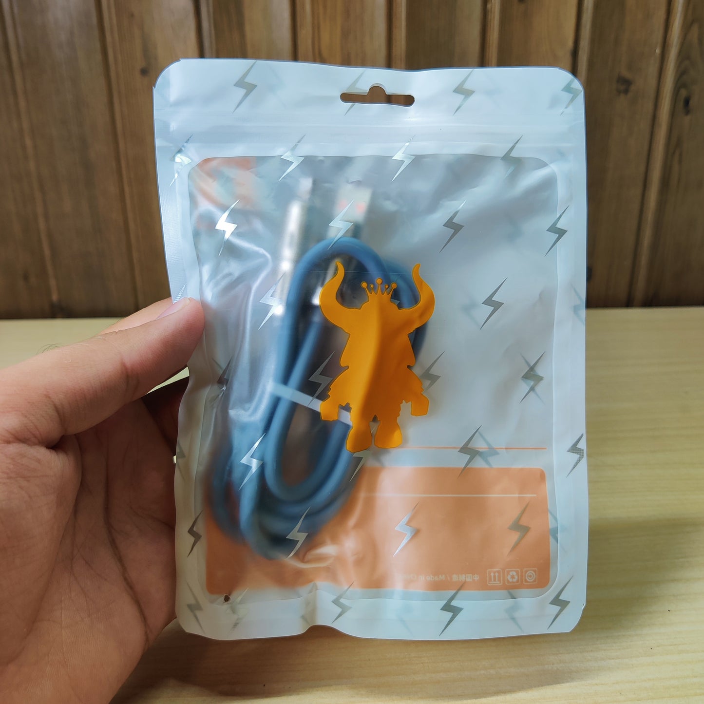 Heavy-Duty USB to Lightning Fast Charge Cable - Soft Blue Silicone