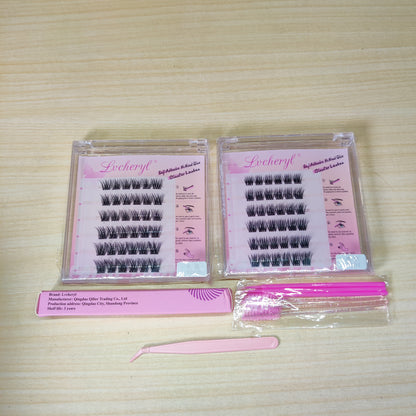 Self-Adhesive DIY Lash Clusters Kit No Glue Press On Lashes