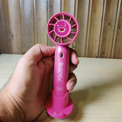 Portable Tsum Tsum Lotso Bear Mini Handheld Fan with Stand