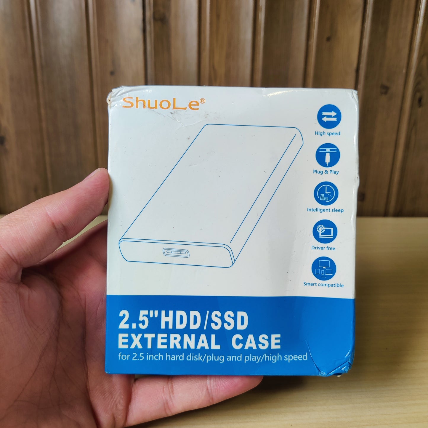 ShuoLe 2.5" Hard Drive Enclosure - High Speed SATA HDD SSD Case