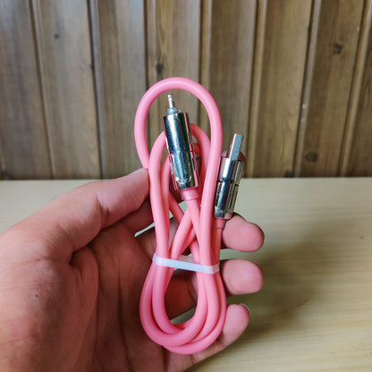 Pink Silicone USB Cable
