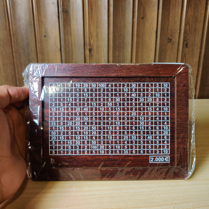 Wooden Money Saving Box Piggy Bank with 2000€ Counter