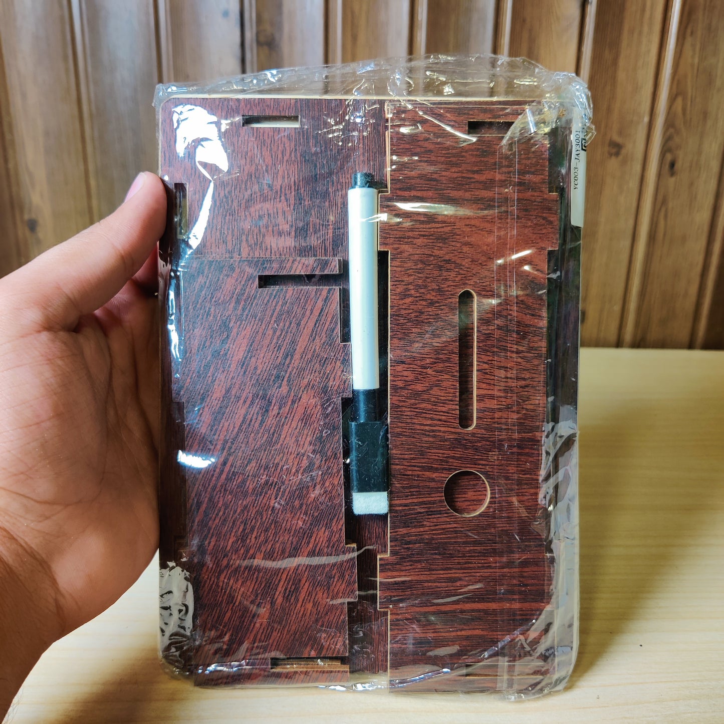Wooden Money Saving Box Piggy Bank with 2000€ Counter