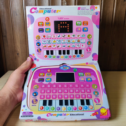 Kids Educational Learning Laptop Toy with LED Screen & Piano