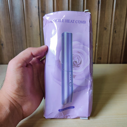 Portable Cordless Mobile Heat Comb Hair Straightener
