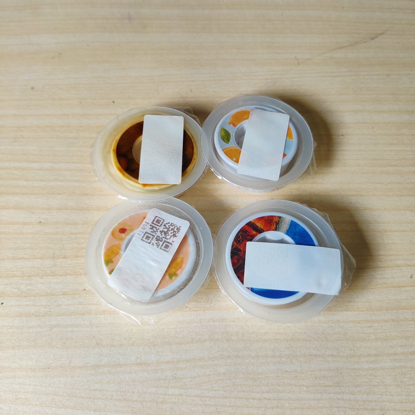 4 Pcs Car Air Freshener Refill Rings Solid Fragrance Balms Set