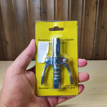 Heavy Duty Double Handle Quick Release Grease Gun Coupler