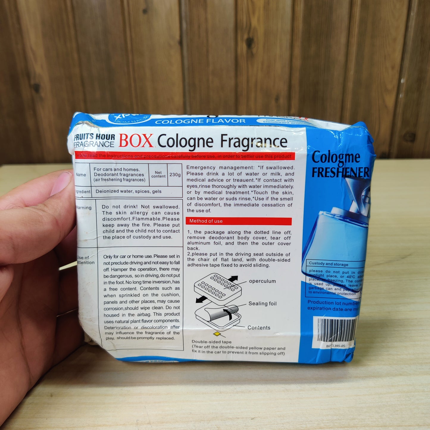 XPWJ Cologne Box Air Freshener & Odor Eliminator for Car & Home