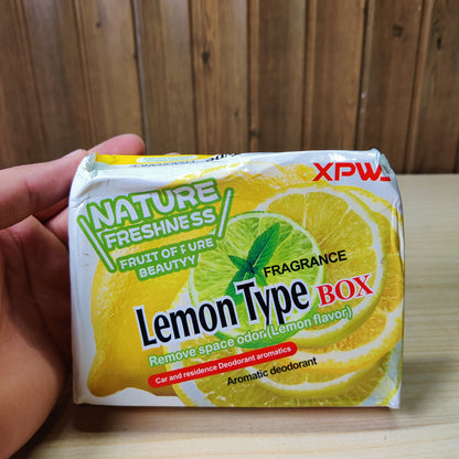 Lemon Air Freshener Box - Home & Car Odor Eliminator