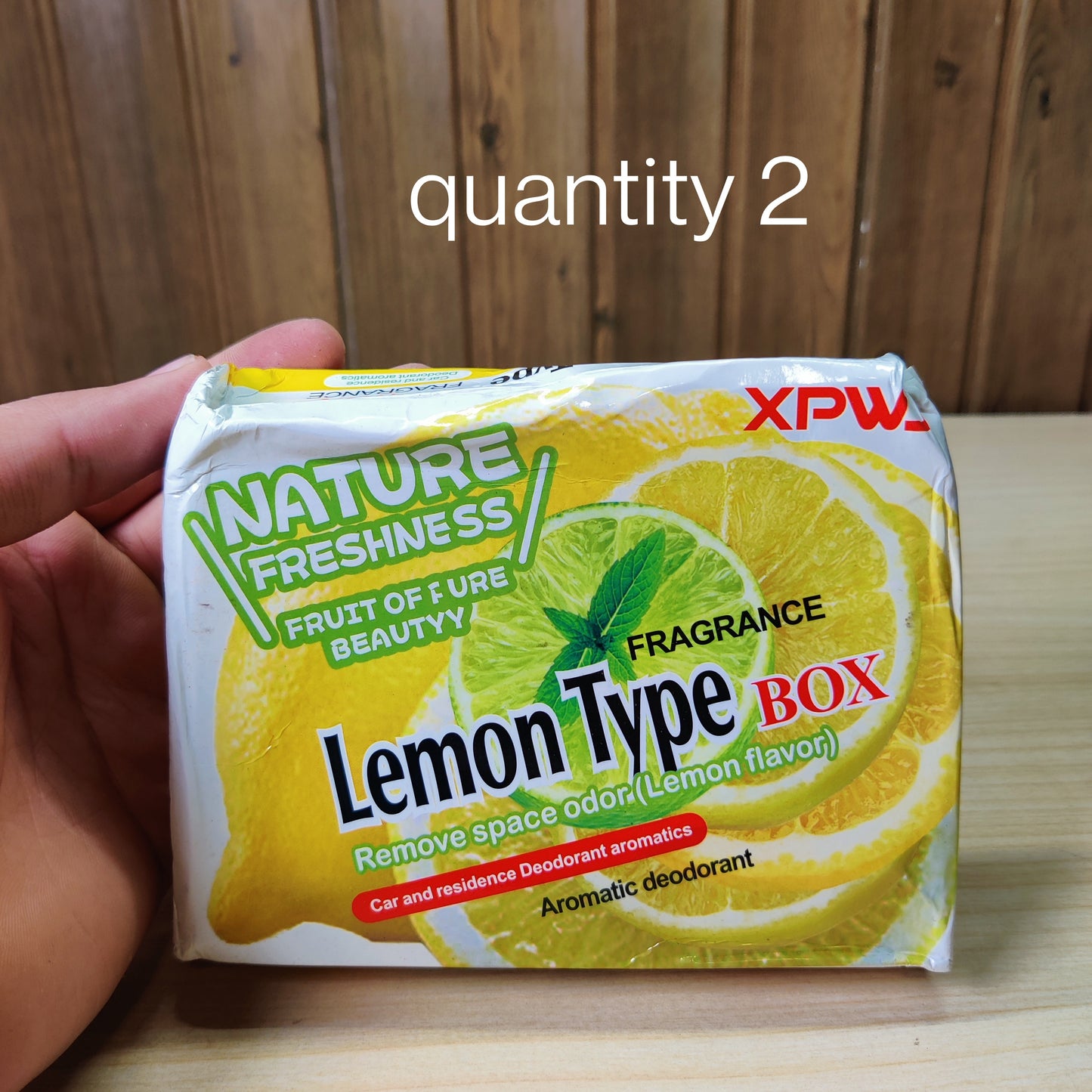 Lemon Air Freshener Box - Home & Car Odor Eliminator