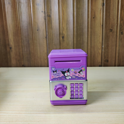 Kuromi Electronic ATM Piggy Bank Password Money Safe Box for Kids