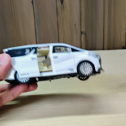 Luxury White MPV Van Diecast Model Toy Car