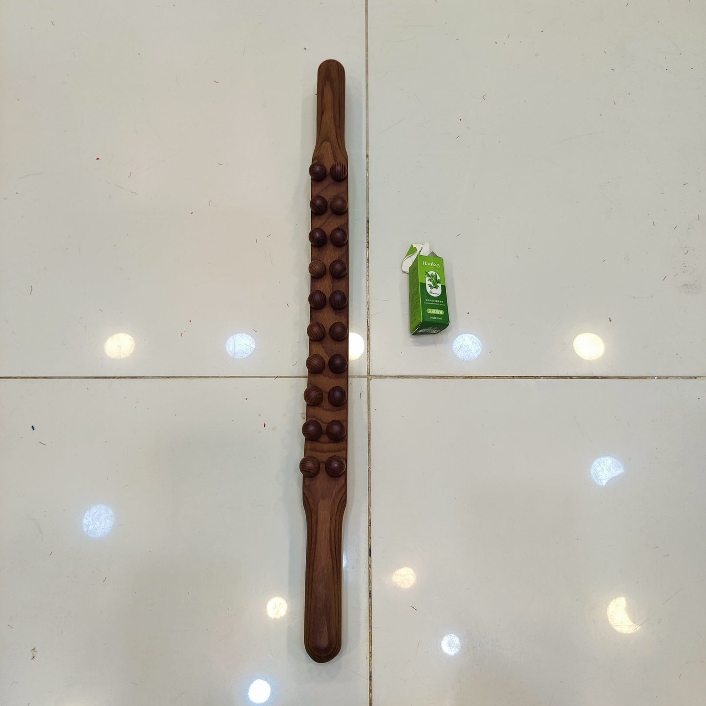 Wooden Body Massage Stick with Essential Oil Set