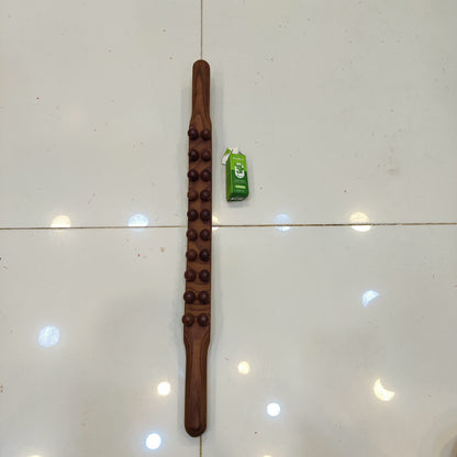 Wooden Body Massage Stick with Essential Oil Set