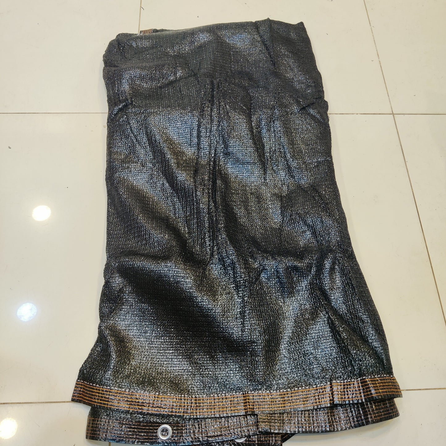 Heavy Duty Black Waterproof Tarpaulin Tarp Cover Sheet