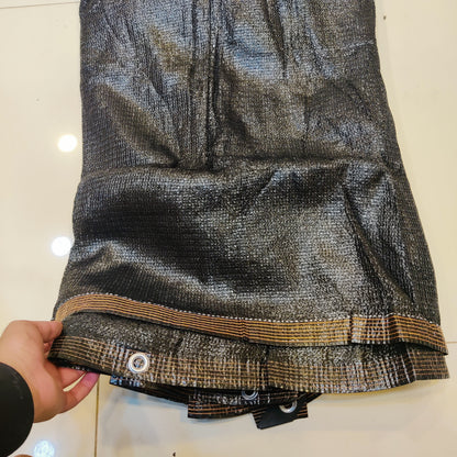 Heavy Duty Black Waterproof Tarpaulin Tarp Cover Sheet