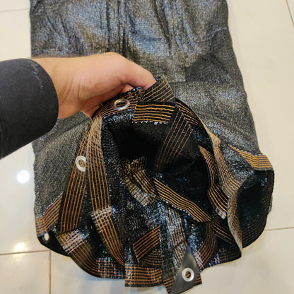 Heavy Duty Black Waterproof Tarpaulin Tarp Cover Sheet