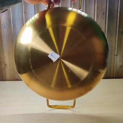 Gold Stainless Steel Pan with Dual Handles