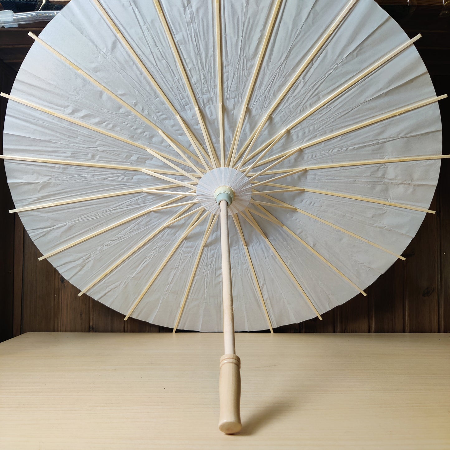 White Paper Parasol Umbrella