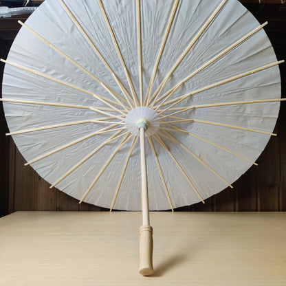 White Paper Parasol Umbrella
