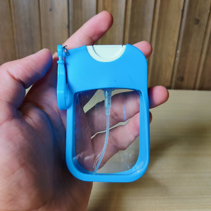 Blue Portable Card Hand Sanitizer Spray Bottle
