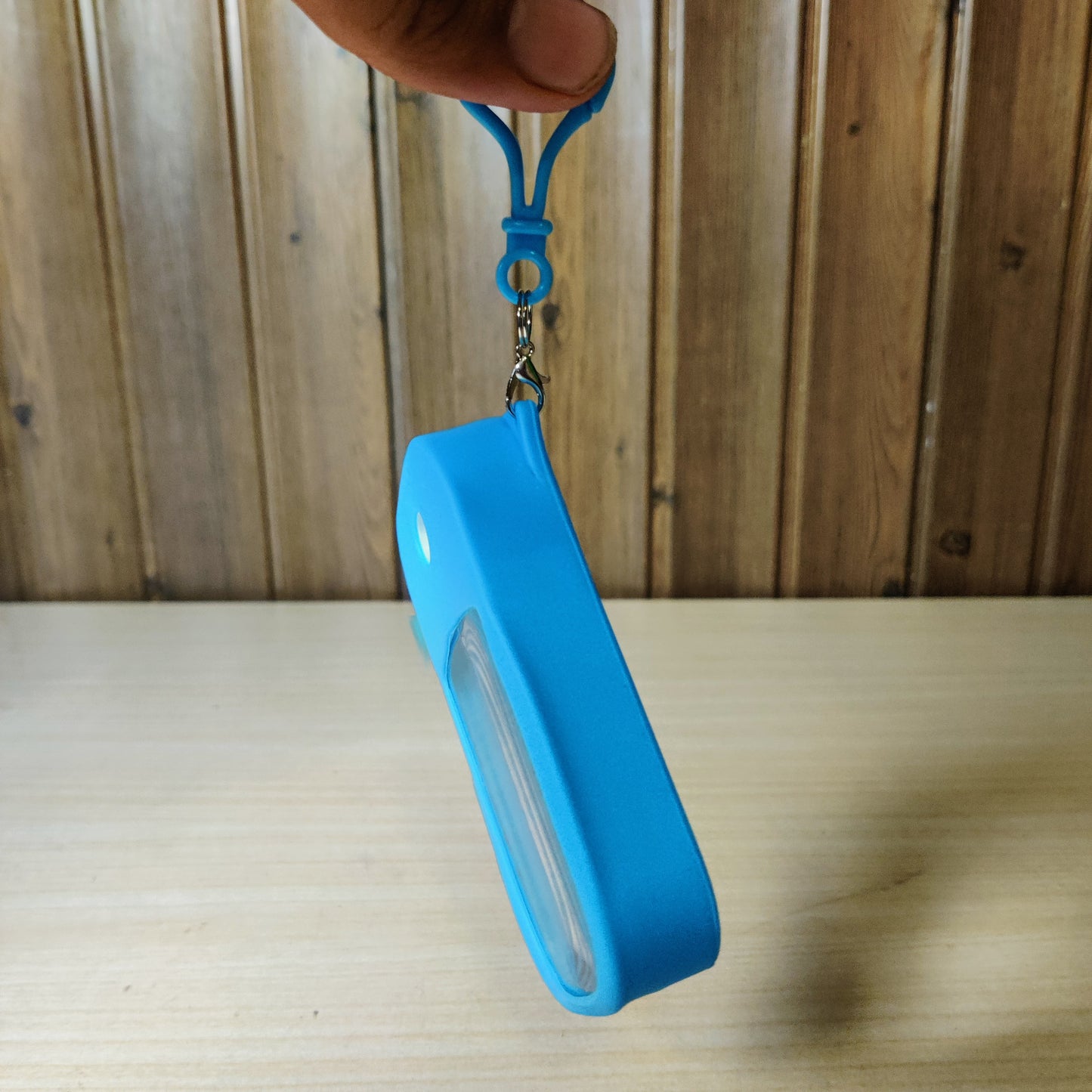 Blue Portable Card Hand Sanitizer Spray Bottle