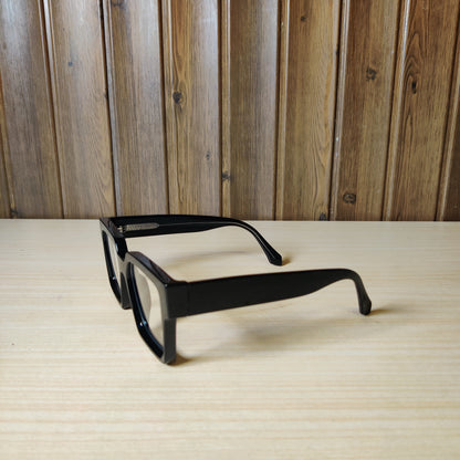 Black Thick Square Frame Eyeglasses