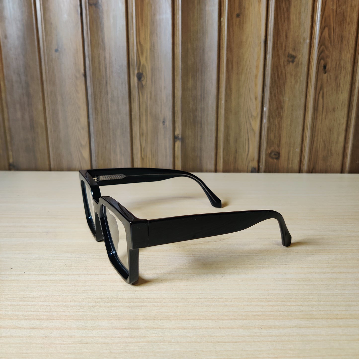 Black Thick Square Frame Eyeglasses