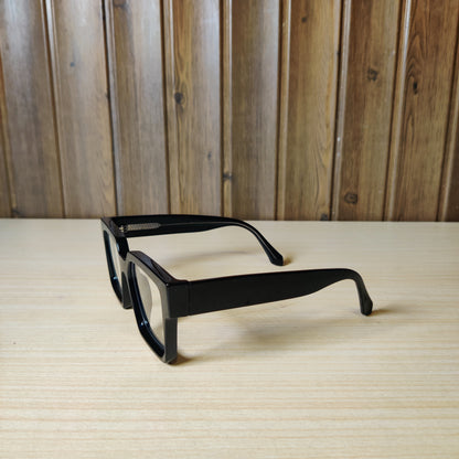 Black Thick Square Frame Eyeglasses