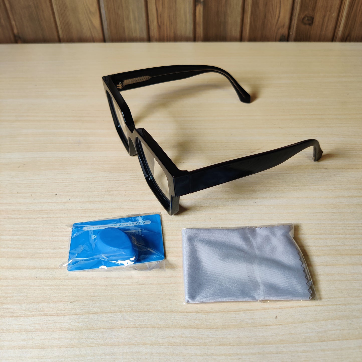Black Thick Square Frame Eyeglasses