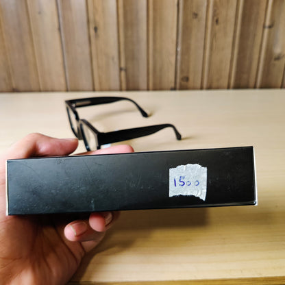Black Thick Square Frame Eyeglasses